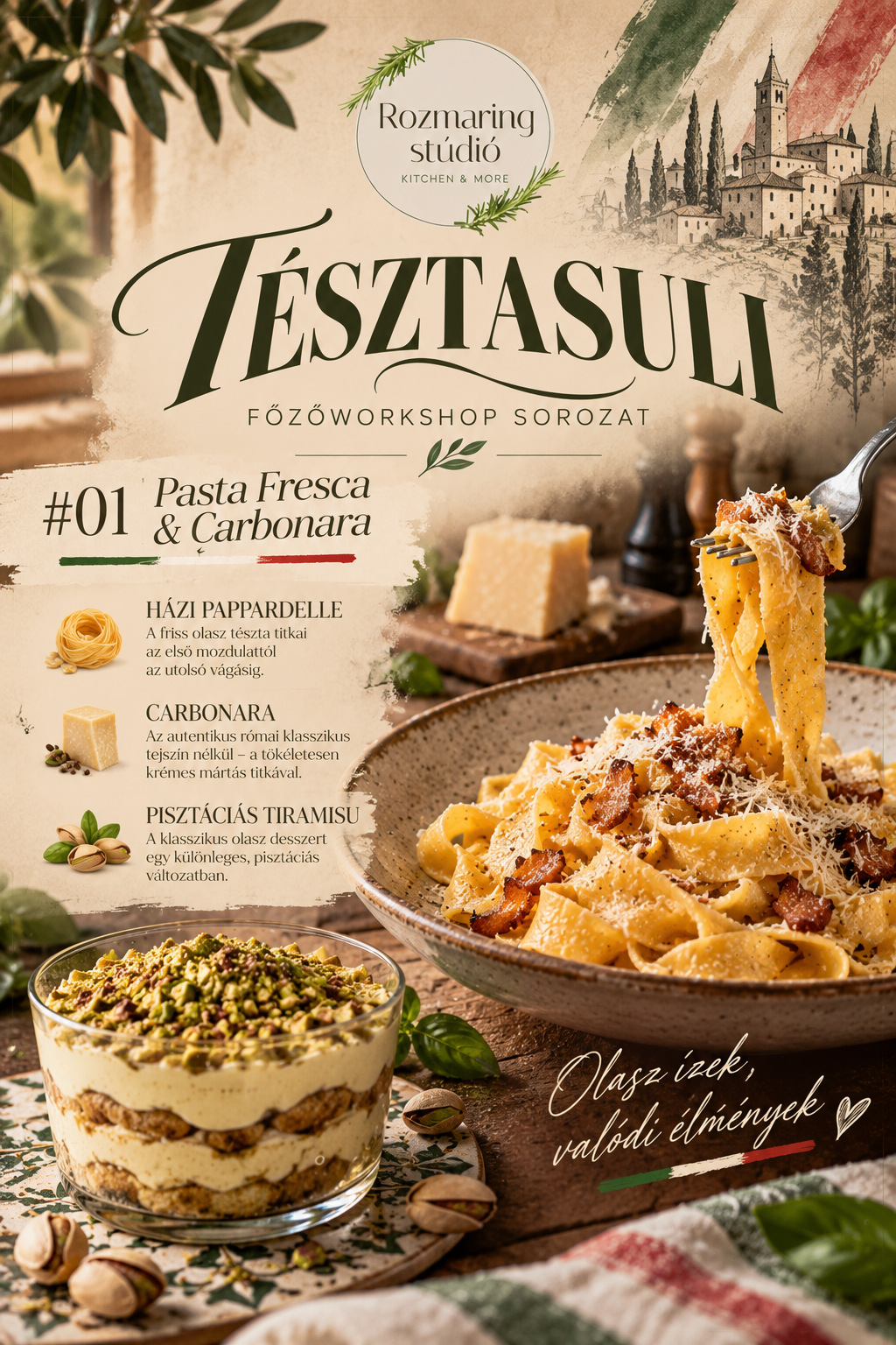 TÉSZTASULI #01 – Pasta Fresca & Carbonara