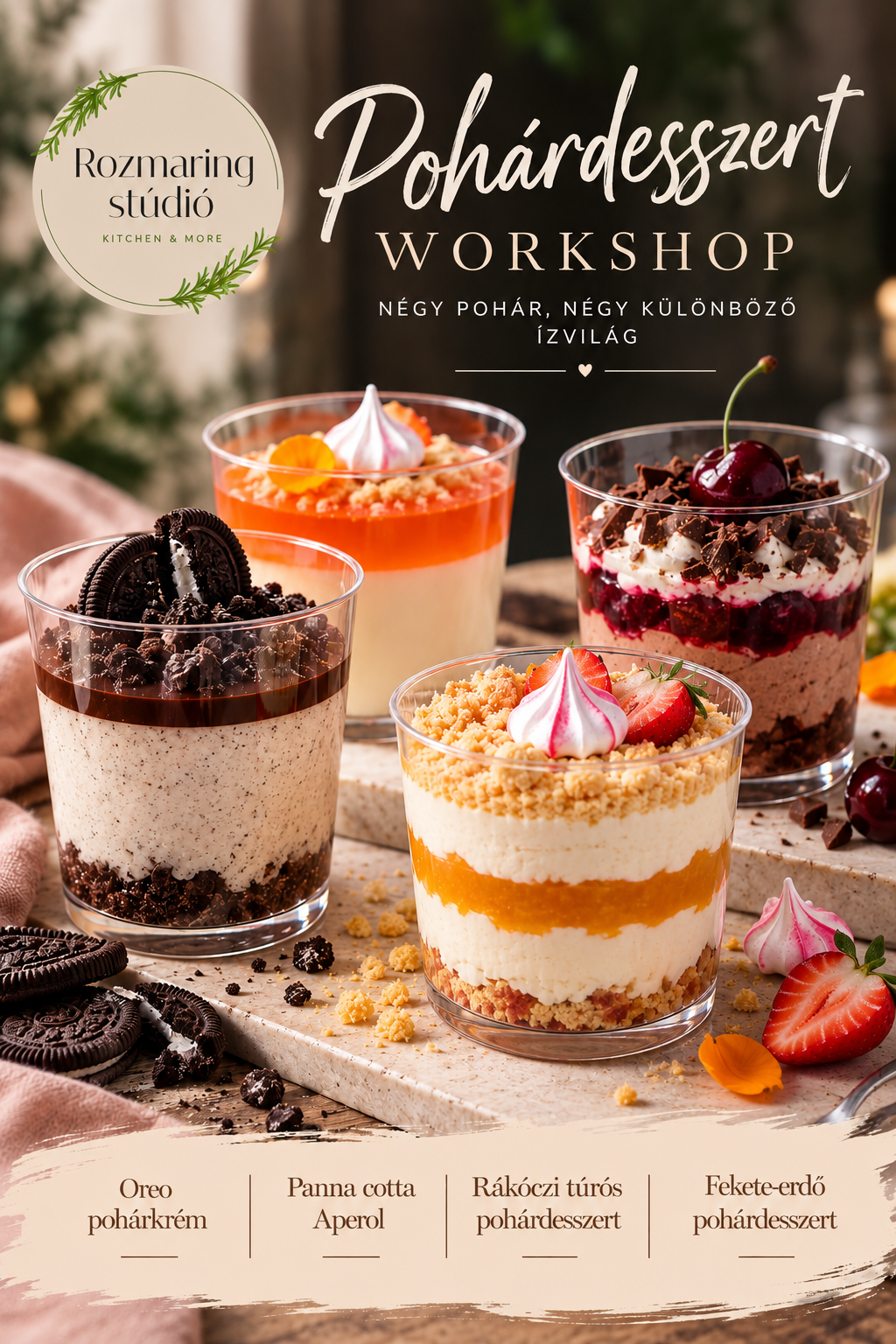Pohárdesszert Workshop Miskolcon