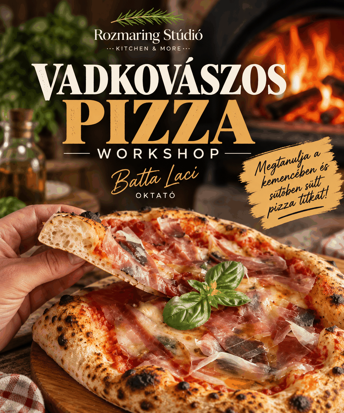 Vadkovászos Pizza Workshop – ahol a kovász életre kel!